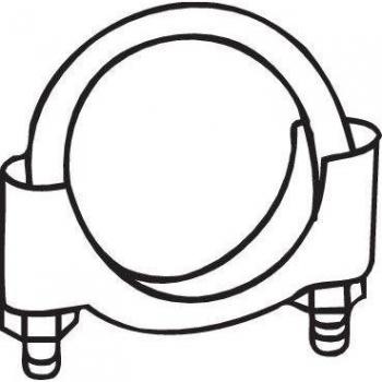 BOSAL Clamp, sistema de escape 250-238, pieza de sujeción