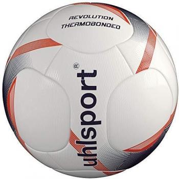 uhlsport Revolution THERMOBONDED Footballs, Juventud Unisex, White/Navy/Fluo Red, 5