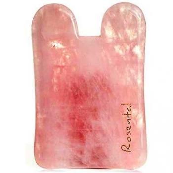 Rosental Organics Premium Rose Quartz Gua Sha Facial Massage Tool
