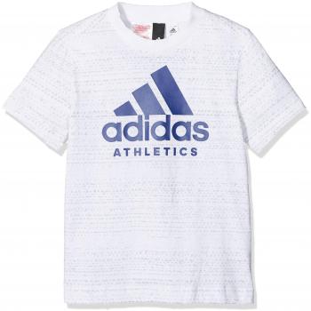 Adidas Yb SID tee Camiseta, niños, Blanco/tinmis, 140