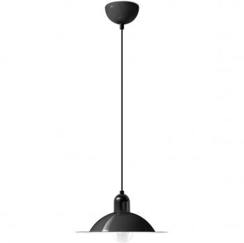 Lámpara Colgante LED Stilnovo Lampiatta, Ø 28 cm, Negra