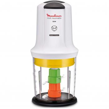 Moulinex Multimoulinette AT7231 - Minipicadora 6 funciones en 1 de 500 W con cuchillas intercambiables, accesorio para salsas, capacidad útil de 500 ml o 300 g, mezcla todo tipo de ingredientes