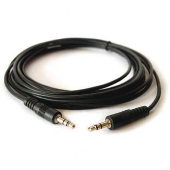 Cable de audio 3.5mm macho a macho 30.5 m color negro Kramer Electronics C-A35M/A35M-100