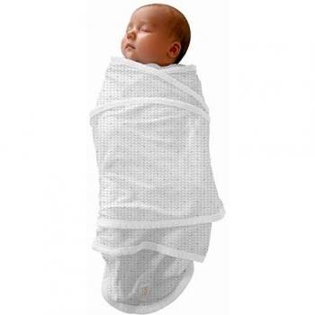 Manta Red Castle Blanco, manta suave y ligera, ideal para envolver a los bebés, fabricada en materiales hipoalergénicos y transpirables, diseño elegante y moderno