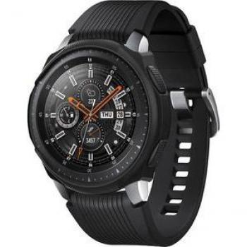 Funda Spigen Liquid Air para Samsung Galaxy Watch 46mm / Gear S3 - Negro, Termoplástico TPU