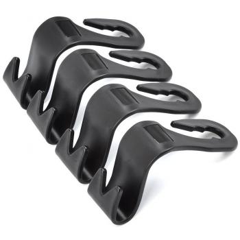 ATPWONZ 4 pcs Gancho Auto Asiento - Gancho Coche para Asiento de Coche-soporte Organizador de Almacenamiento