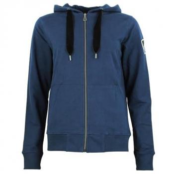 Peak Mountain Women's Full-Zip Cotton Sweatshirt French Terry