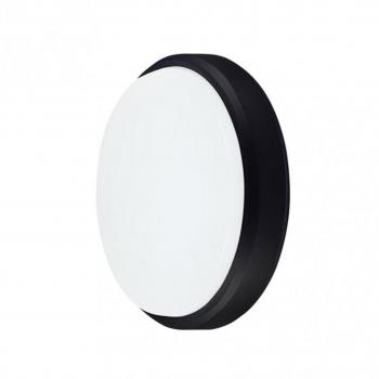 Aplique LED 12W 6400K Yucatan Redondo Negro | Alta Potencia