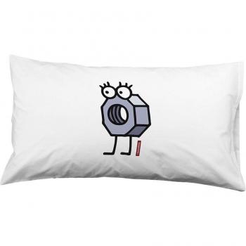 Kukuxumusu - 2 Fundas de almohada ENROSQUE 50x75 cm 100% algodón 144 hilos