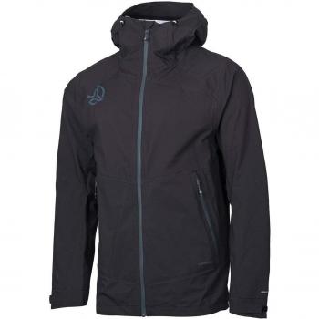 Chaqueta impermeable con capucha Ternua Arko negra para hombre - Talla S