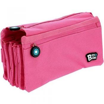 Grafoplás Bits Bobs Portatodo Cuádruple, Estuche Escolar Niños Unisex, Rosa