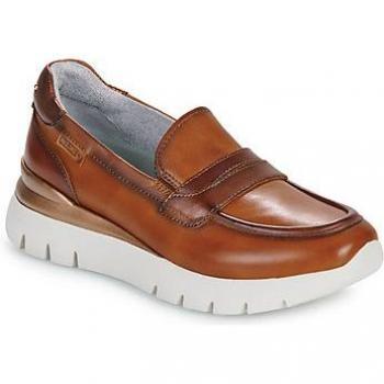 Mocasín de suela ligera para mujer Pikolinos Asturias W9C 3882C1 Marrón