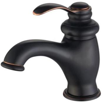 Grifo de lavabo Leeds negro envejecido con reflejos de cobre - Essebagno