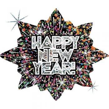 Globo Bursting New Year Forma 81cm