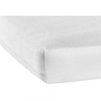 Funda de Colchón Rizo Elástico Absorbente Algodón Blanco hasta 25 cm - 120 cm