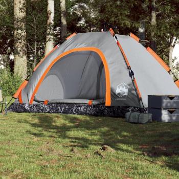 Tienda de campaña 5 personas apertura rápida vidaXL color azul, gris y naranja, verde y más