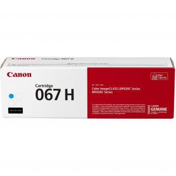 Canon 067 High Capacity Cyan Toner Cartridge for imageCLASS LBP630C, MF650C, MF656Cdw, MF654Cdw, MF653Cdw, LBP633Cdw, LBP632Cdw