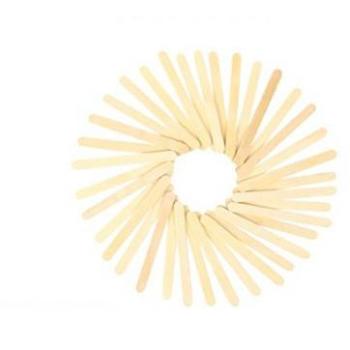 i-mondi® Palitos de madera manualidades color natural 150 piezas tamaño 7 x 70 mm