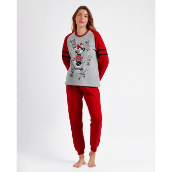 Pijama Manga Larga Mickey Shadows gris Disney