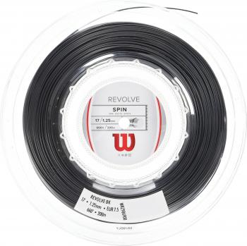 Wilson Revolve 16g Black Tennis String Reel - Enhanced Durability