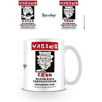 Pyramid Rick and Morty Wanted Coffee Mug Taza, Porcelana, multicolor