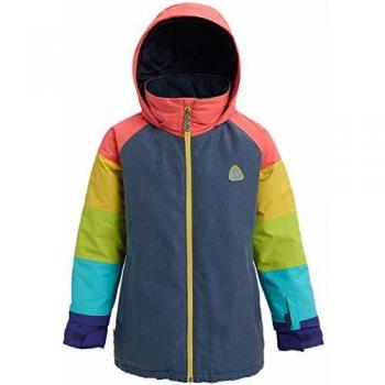 Burton - Chaqueta de Snowboard para niña, Color Light Denim Multi, tamaño Large