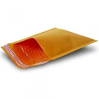 50 sobres envío acolchados papel Kraft color amarillo 130 x 90 mm