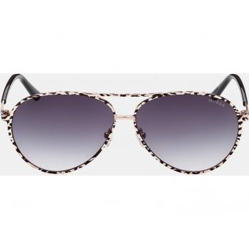 Guess Women's Aviator Sunglasses in Shiny Gold Metal, Model GU7847 28B