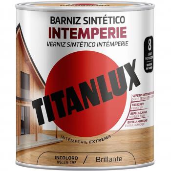 Barniz Sintético Intemperie Brillante Incoloro 0,250l Titanlux M14100014