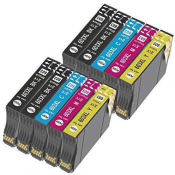 Teland Cartucho de tinta compatible para Epson 603 603XL con Epson Workforce WF-2810, WF-2850, WF-2830, WF-2835, Expression Home XP-2100, XP-3100, XP-4105, XP-2105, XP-4100 XP-3105