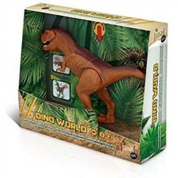Tachan Dinosaurio T-Rex Articulado con Movimiento y Sonidos Realistas, Luces, Color Marrón