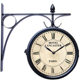 RELOJ DE PARED HOTEL LANCARTER PARIS ESTACION FORJA