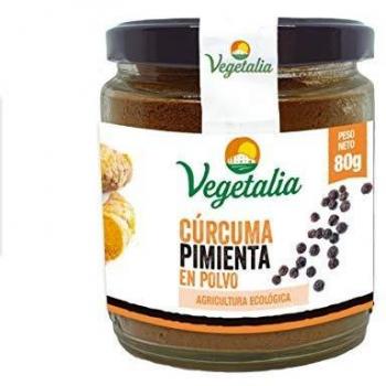 Cúrcuma Bio + Pimienta Negra en polvo Bio Vegetalia 80 gr