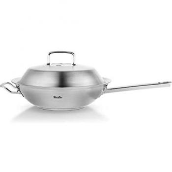 Wok de acero inoxidable 30 cm con tapa Original-Profi Collection Fissler