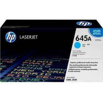 Tóner Original HP C9731A (HP 645A) Cian para LaserJet 5500/5500n/5550 - Capacidad de 12,000 Páginas