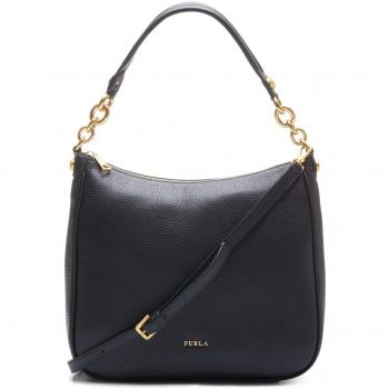 Furla - Bolso de asas de Cuero para mujer 28cm, color Negro, talla 28cm