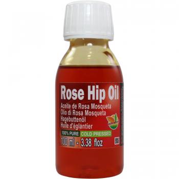 Aceite Rosa Mosqueta 100% Puro Total 100ml, Primera prensada en frío, Extra virgen -Color naranja brillante-. Primera calidad de Exportación. Envío súper rápido desde España