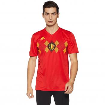 adidas Federación Belga Camiseta de Equipación, Hombre, Rojo