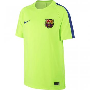 Nike Fcb Y Nk Dry Sqd Ss Camiseta de Manga Corta Fc Barcelona, Hombre, Verde