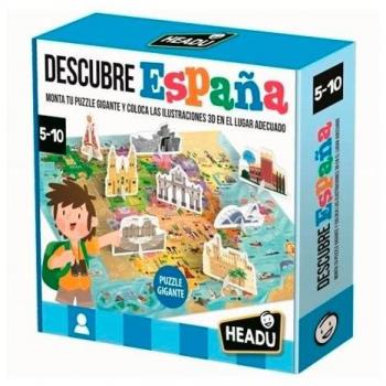 Headu Juego Educativo Descubre España - Aprende sobre la geografía y cultura española, ideal para niños de 5 a 10 años