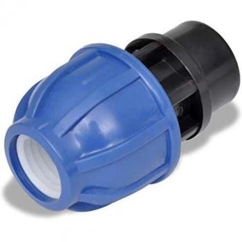 vidaXL Conector de Manguera de PE Adaptador con Rosca Hembra 16 Bar 25 mm