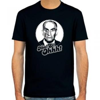 Camiseta Louis de Funès ::: Non! Si! Ohhh! ::: Color: rojo, verde oliva, azul oscuro o negro ::: Tallas: S-XXL