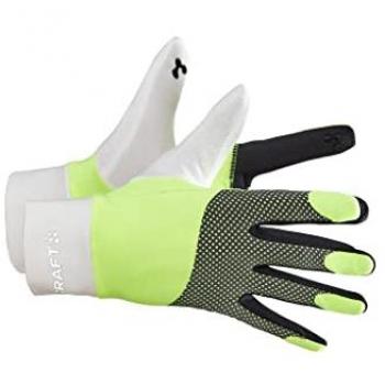 Guantes largos Craft ADV Lumen Fleece Amarillo Verde Negro Blanco - M