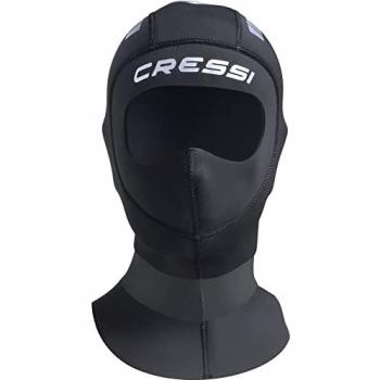 Capucha Orust Cressi Unisex 5mm, color negro/plata, talla L/4