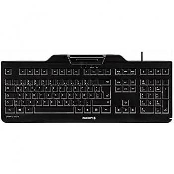 Teclado USB Cherry KC 1000 SC AZERTY Belga Negro