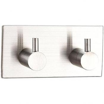 2 Gancho pared Percha Toallero Soporte Baño Lavabo Gancho Baño Organizador ropa Percha Acero Inoxidable