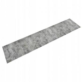 Alfombra lavable de cocina Beton 60x300 cm terciopelo gris aspecto hormigón