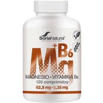 Soria Natural Magnesio + Vitamina B6 Alta Absorción Liberación Sostenida 120 Comprimidos Vegano