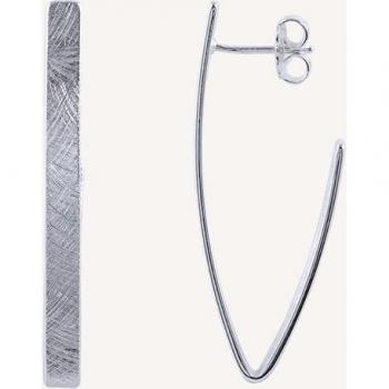Pendientes Vidal & Vidal Textures de plata rayados