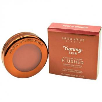 Danessa Myricks Yummy Skin Blurring Balm Powder Flushed Lip and Cheek Tint 6g Rosé N Brunch
